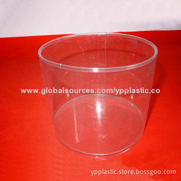 Clear tube with edge curled